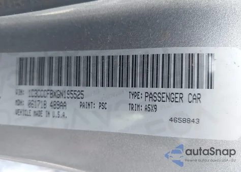 2016 Chrysler 200 Touring z USA, uszkodzony, nr VIN 1C3CCCFBXGN195525